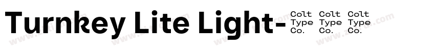 Turnkey Lite Light字体转换